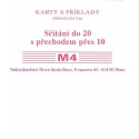 Sada kartiček M4 - Sčítání do 20 s přechodem přes 10