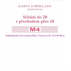 Sada kartiček M4 - Sčítání do 20 s přechodem přes 10  -