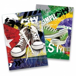 Školní sešit Premium Sneakers 2025 - A4, linkovaný, 40 listů  -