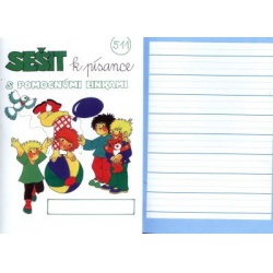 Sešit k písance s pomocnými linkami - 511  - učebnice do školy