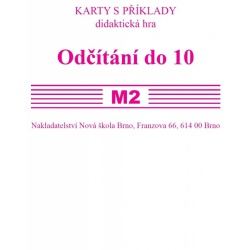 Sada kartiček M2 - odčítání do 10  - učebnice do školy