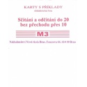 Sada kartiček M3 - Sčítání a odčítání do 20 bez přechodu přes 10