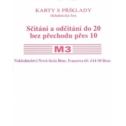 Sada kartiček M3 - Sčítání a odčítání do 20 bez přechodu přes