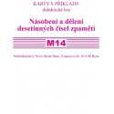 Sada kartiček M14 - Násobení a dělění desetinných čísel zpaměti