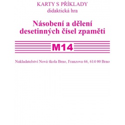 Sada kartiček M14 - Násobení a dělění desetinných čísel zpaměti