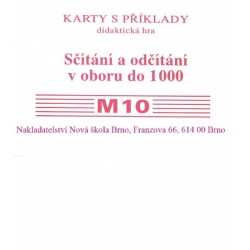 Sada kartiček M10 - Sčítání a odčítání v oboru 1000  - učebnice