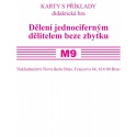 Sada kartiček M9 - Dělení jednociferným dělitelem beze zbytku
