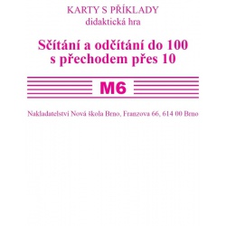 Sada kartiček M6 - sčítání a odčítání do 100 s přechodem přes