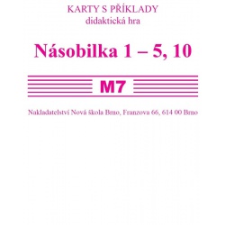 Sada kartiček M7 - násobilka 1-5, 10  - učebnice do školy
