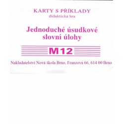 Sada kartiček M12 - Jednoduché úsudkové slovní úlohy  -