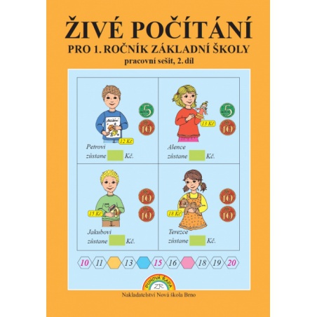 Živé počítání 2.díl  - učebnice do školy Živé počítání 2.díl  - učebnice do školy
