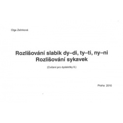 Cvičení pro dyslektiky II. Rozlišování slabik dy-di, ty-ti
