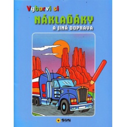 Vybarvi si - Náklaďáky a jiná doprava  - učebnice do školy
