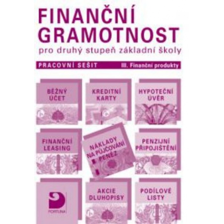 Finanční gramotnost pro 2.stupeň ZŠ - Pracovní sešit III - Finanční produkty