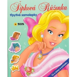 Šípková Růženka - třpytivé samolepky  - učebnice do školy