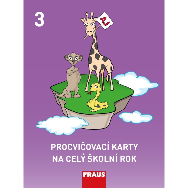 Procvičovací karty na celý školní rok 3 - angličtina  -