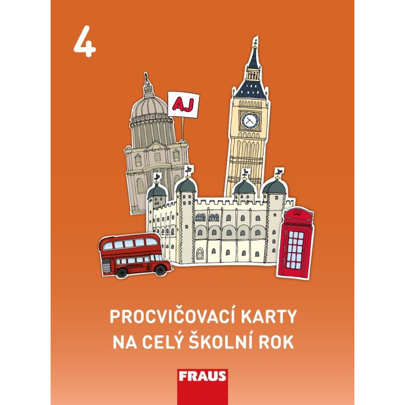 Procvičovací karty na celý školní rok 4 - angličtina