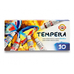 Tempery 10 barev  - učebnice do školy