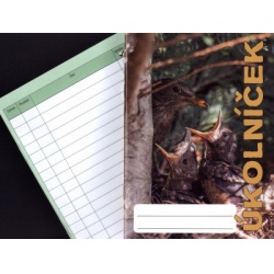 Úkolníček ptáček  - učebnice do školy