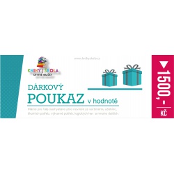 Dárkový poukaz 1500Kč  - učebnice do školy