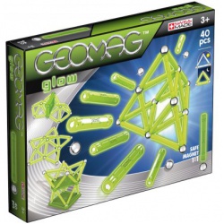 Glow 40 pcs Geomag - učebnice do školy