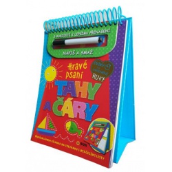 Hravé psaní - Tahy a čáry (uvolňovací cvičení)  - učebnice do