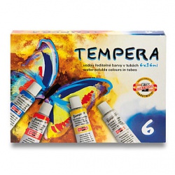 Tempery 6 barev Koh-i-noor - učebnice do školy