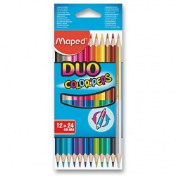 Pastelky DUO color peps 12, 24 Maped - učebnice do školy