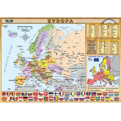 Evropa - mapka (oboustranné lamino, A4) Kupka - učebnice do
