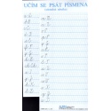 Učím se psát písmena - (stíratelná tabulka)