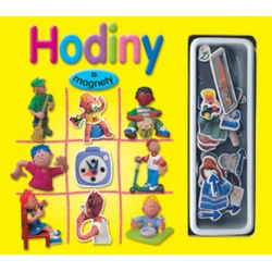 Hodiny s 55 magnety Sun - učebnice do školy