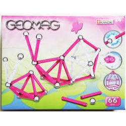 Geomag pink 66 PCS Geomag - učebnice do školy
