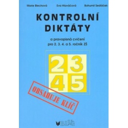 Kontrolní diktáty pro 2.3.4.a 5.ročník Blug - učebnice do školy