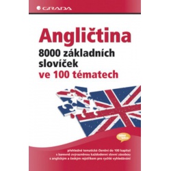 Angličtina - 8000 základních slovíček ve 100 tématech Grada -