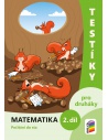 Testíky pro druháky – matematika, 2. díl (barevný pracovní sešit)
Počítání do sta
Testíky z matematiky jsou součástí ucelené řady určené pro 1. stupeň základních škol.